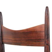 Suite de 4 chaises scandinaves en palissandre de Rio