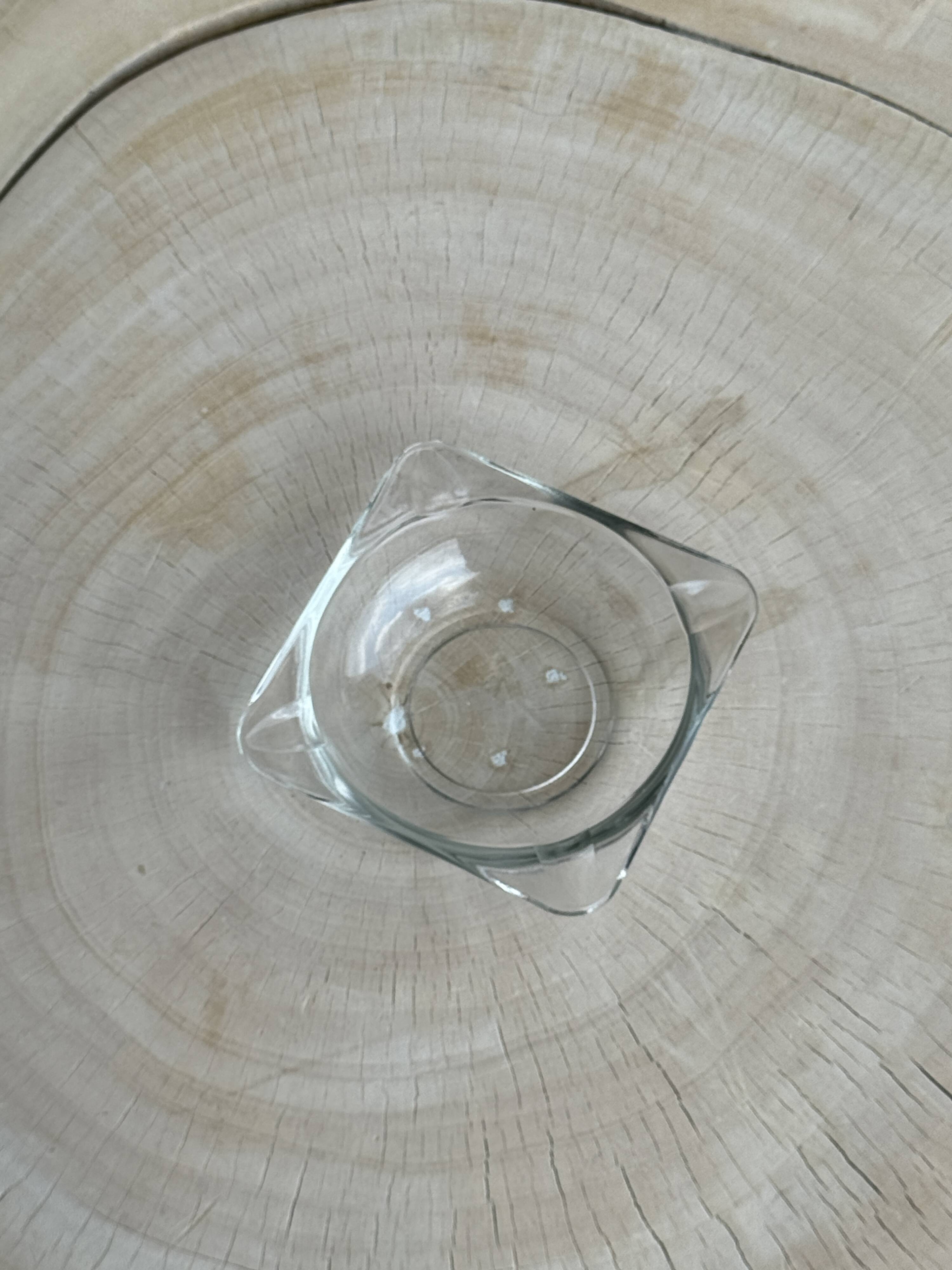 Small square ashtray Duralex Saint Gobain France