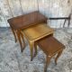 Set of 3 vintage louis xv style nesting tables