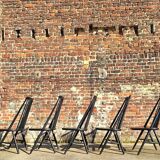 Set of 5 vintage Scandinavian chairs, antique seating furniture