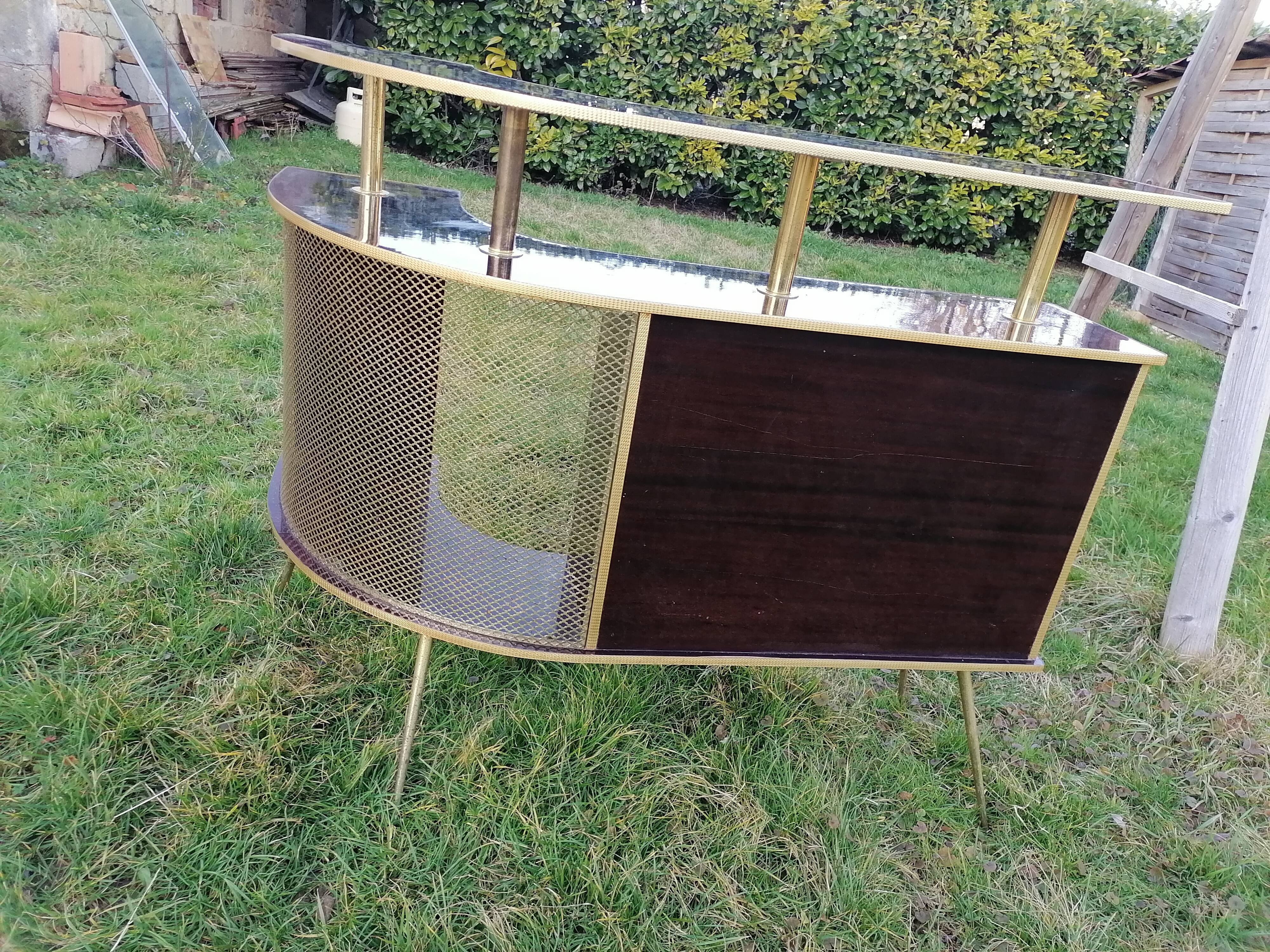 Bar Rockabilly 1950 1960 formica metal perforated