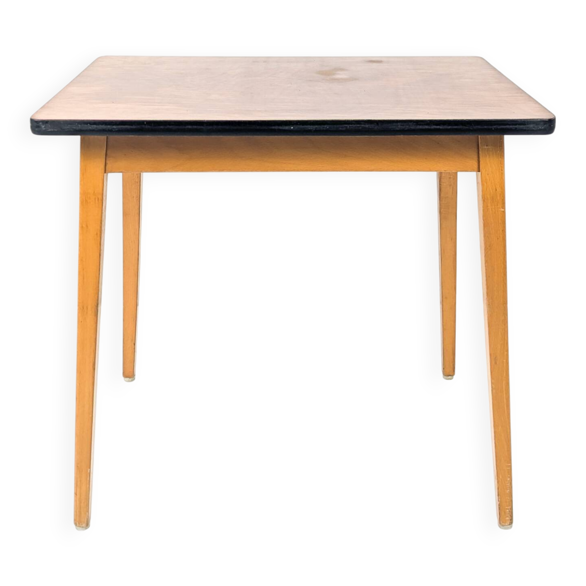 Bureau d’enfant vintage Mid-Century en bois table d’écolier rétro pour cham