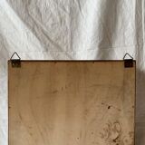 Small Art Deco wooden wall shelf