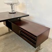 Vintage president corner desk in rosewood design by Gianni Moscatelli vintage