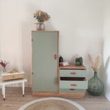 Asymmetrical boarding cabinet year 60