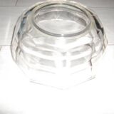 Solid crystal salad bowl
