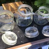 Set of 3 glass candy jars