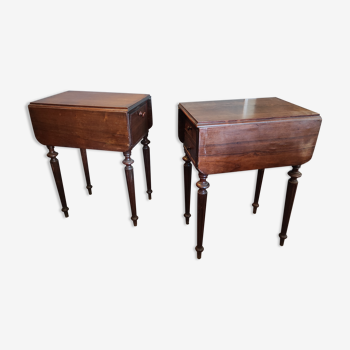 Deux tables de chevet style Louis Philippe