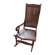 rocking chair wood and caning in ancient Egyptian style