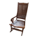 rocking chair wood and caning in ancient Egyptian style