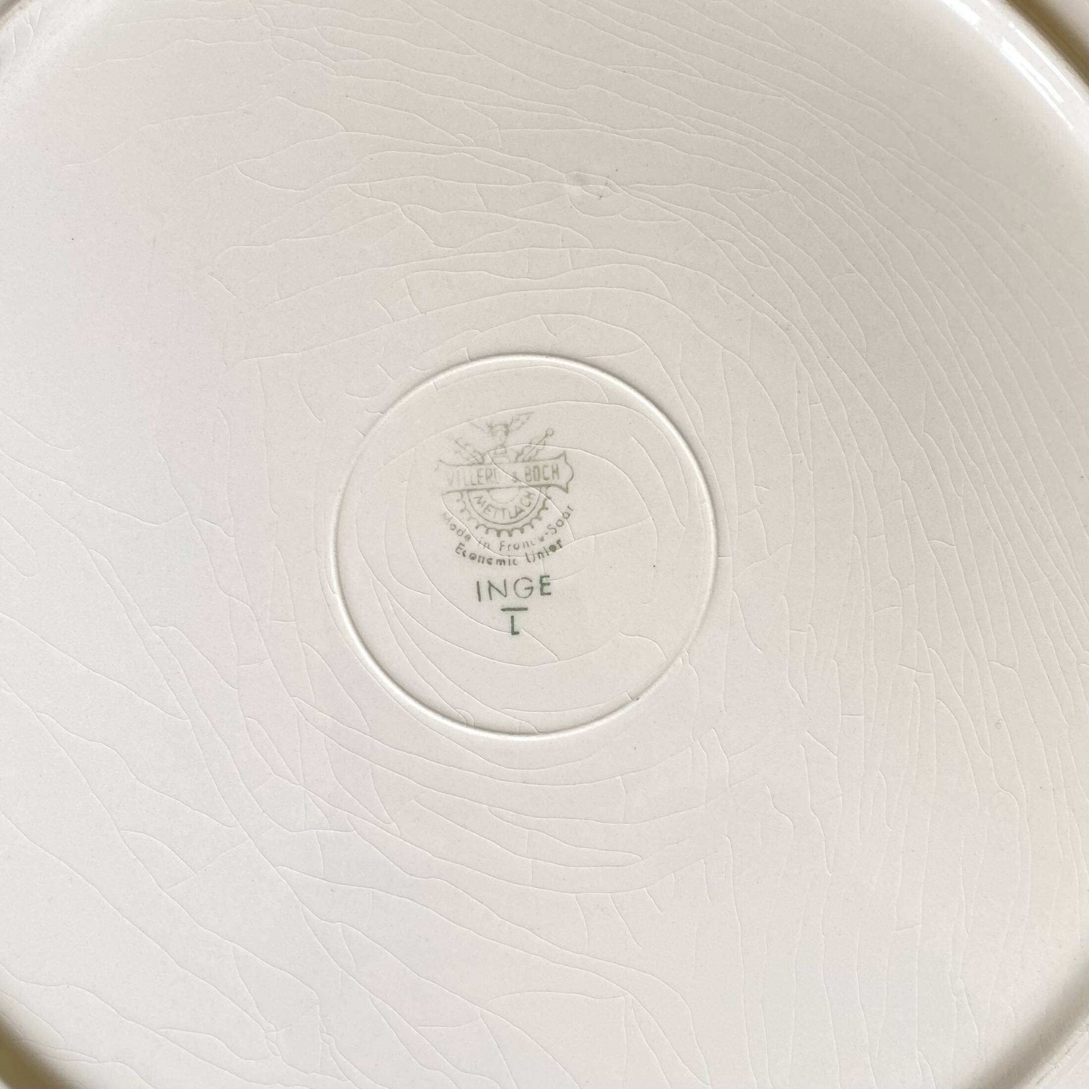 Villeroy and Boch earthenware tart cake dish vintage tableware tray