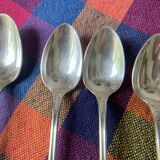Apollo silver metal mocha spoons
