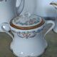 Limoges porcelain service – Lewis Straus & Sons – gold floral decoration