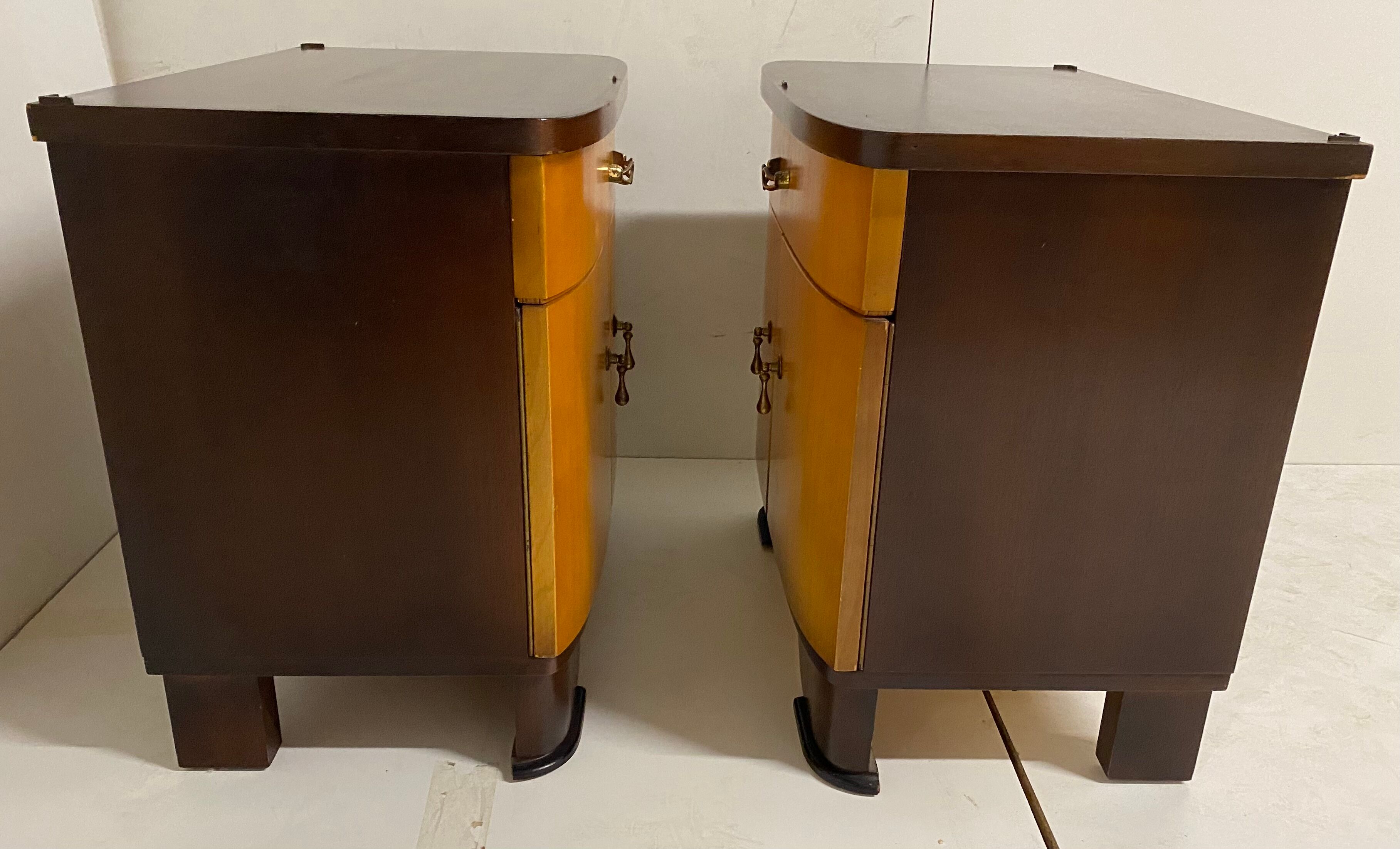 Pair of bedside table art deco