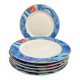 Christofle six dessert plates model Alizés