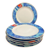 Christofle six dessert plates model Alizés