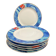 Christofle six dessert plates model Alizés