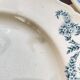 Set of 6 flat plates iron earth Longchamp model Lutetia old earthenware