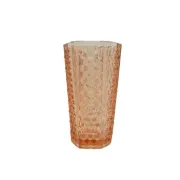 AEL Vase Cwieki, modernism, rose glass, Ząbkowice, Poland
