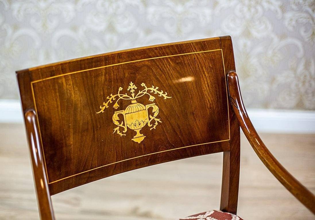 Antique Biedermeier Living Room Set, 1890s, Set of 7