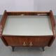 Mid-century Italian bedside tables with glass tops, 1950s