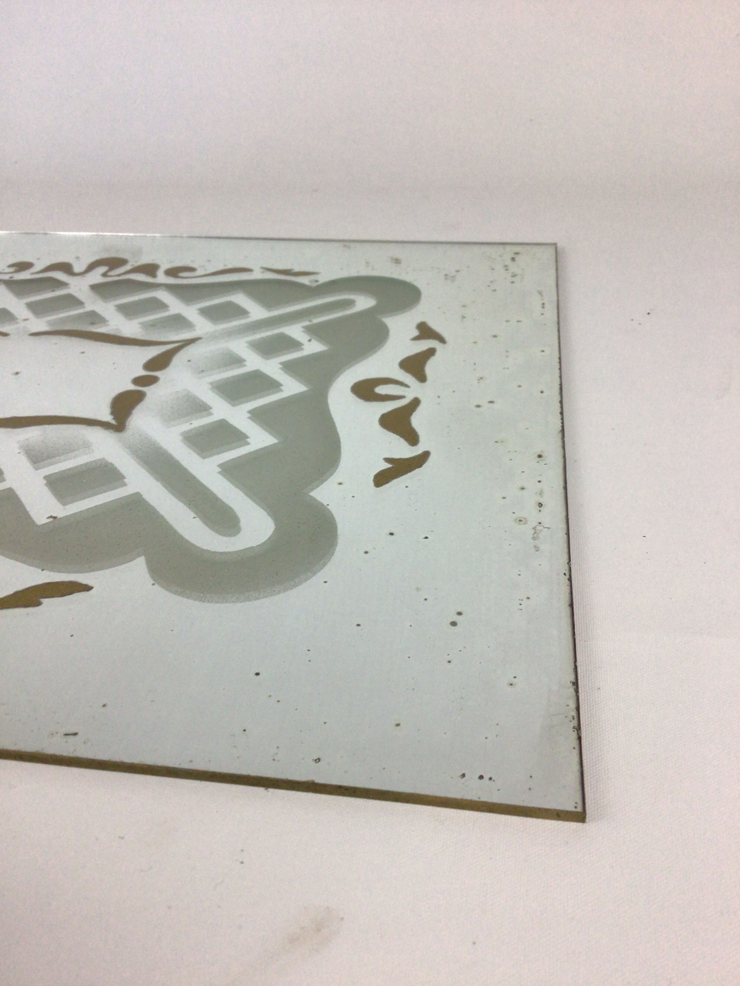 Art deco brut mirror