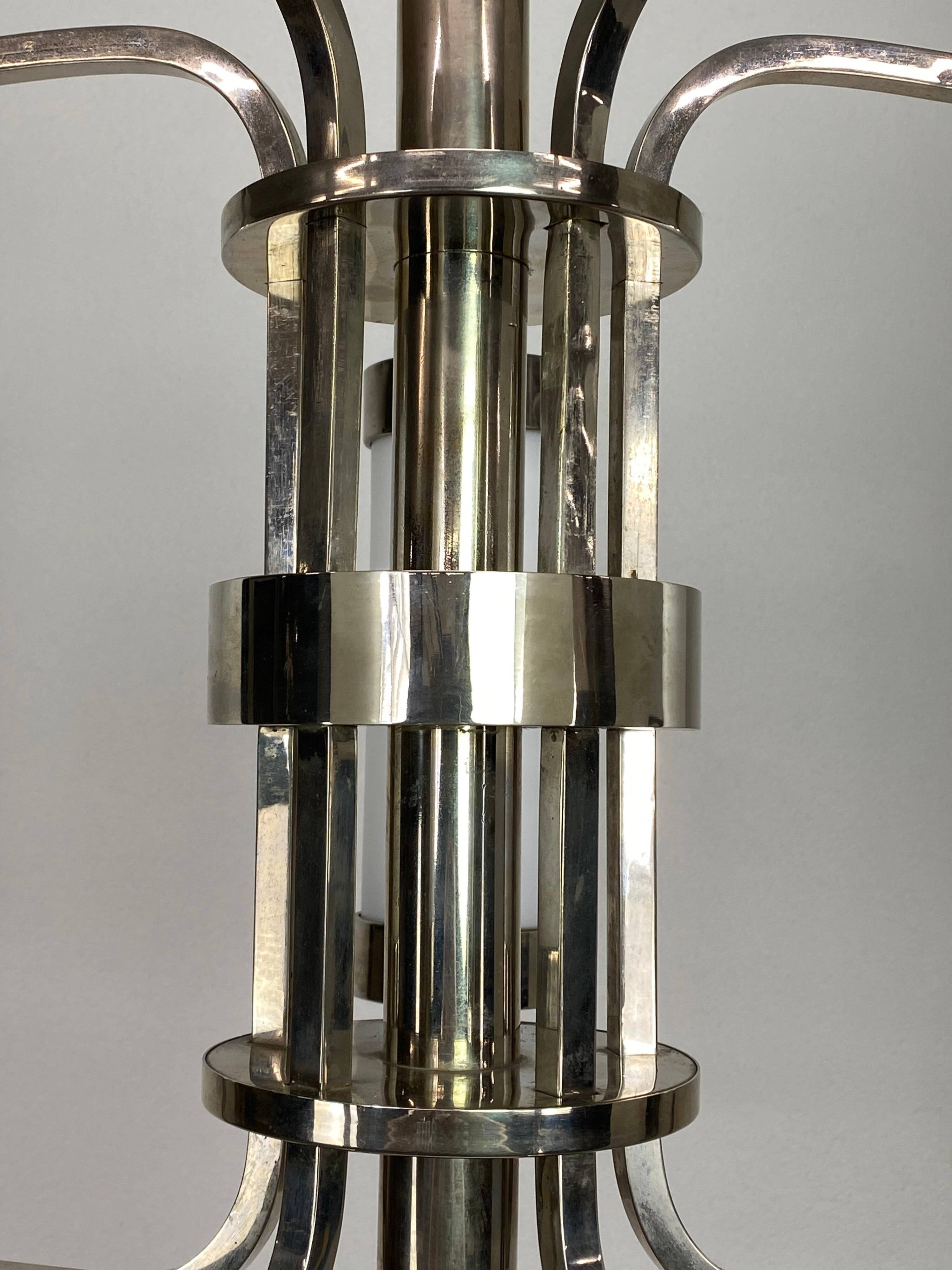 Large functionalist chandelier