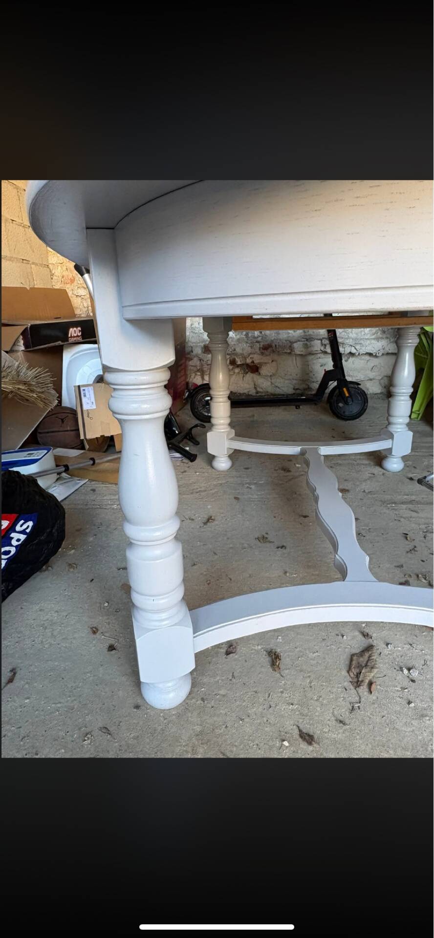 Table with extension solid wood
