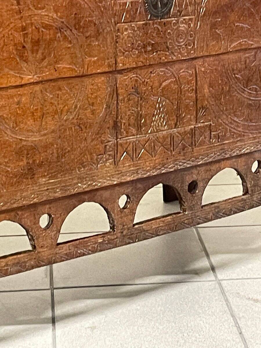 Antique beech chest of drawers, 19th century