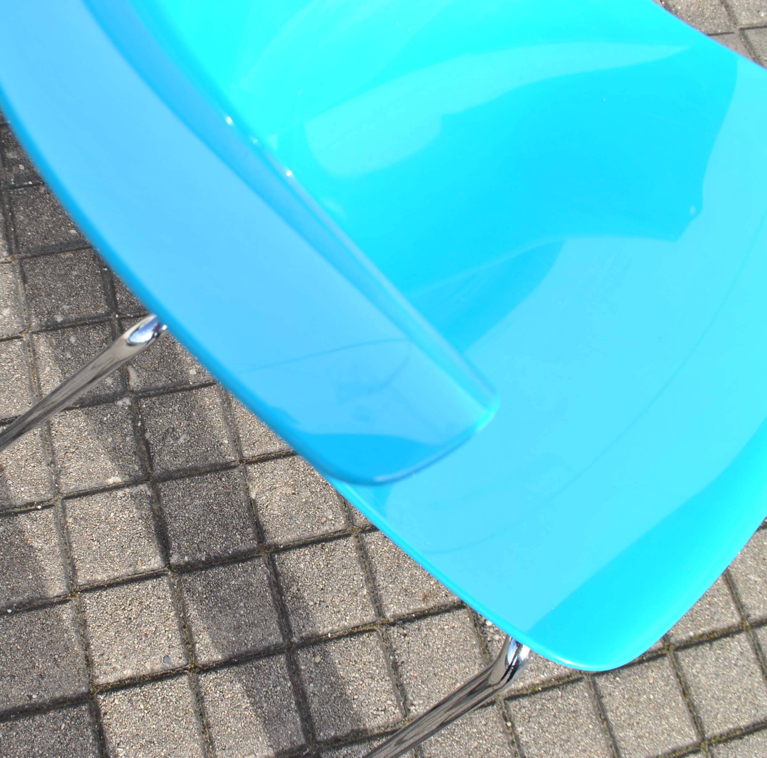 LOOP armchair - Scandinavian DESIGN chair by Claus Breinholt (Danish) Infiniti - blue polypropylene