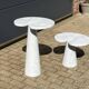 2x Eros Side table Angelo Mangiarotti Carrara marmer Nieuwstaat!