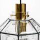 Beautiful rare original 60s  Limburg octagonal glass pendant lamp