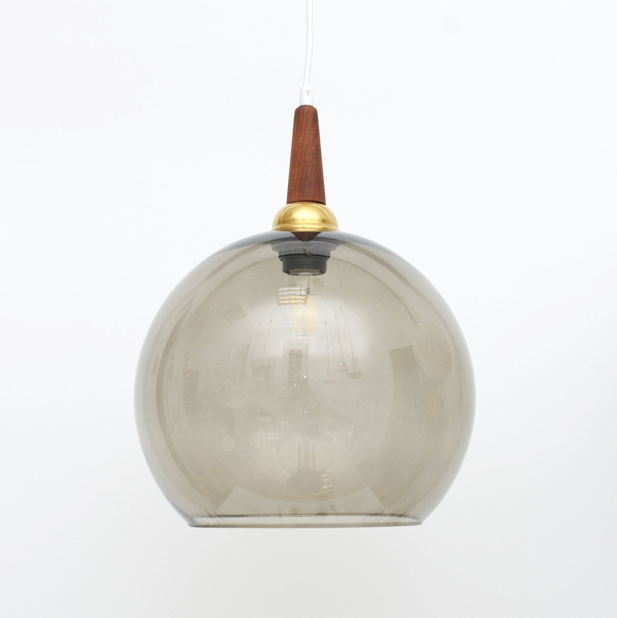Vintage lamp in glass, Denmark, 1960’s