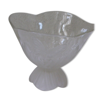 Bohemian crystal glass bowl