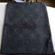Small black grey linen tablecloth 74x103