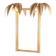 "Coconut tree" illuminating mirror in rattan
