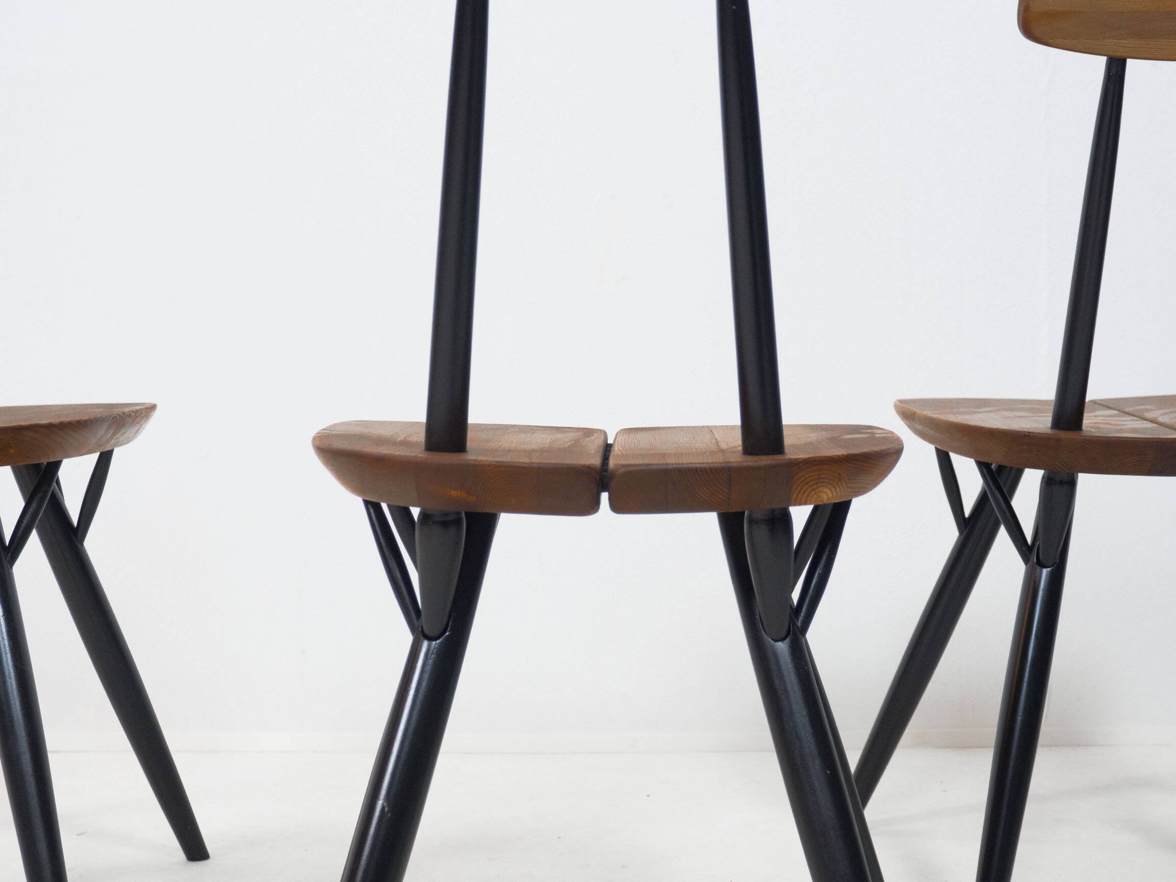 Ensemble de quatre chaises à manger Laukaan Puu 'Pirkka' par Ilmari Tapiovaara