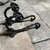 Pair of Medieval Style Wrought Iron Wall Brackets