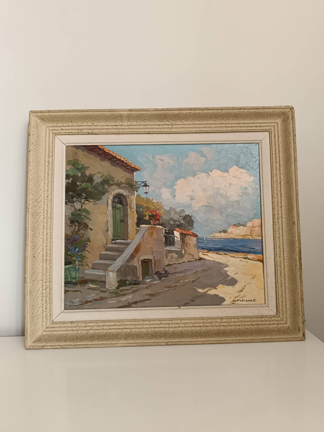 Painting representing the south of France signed Lucien Patronat