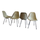 4 chaises coque Eames crème Herman Miller