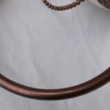 Pair of metal and opaline wall lights