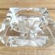 Large Solid Crystal Ashtray France JG Durand Modern Design Art Deco Loft