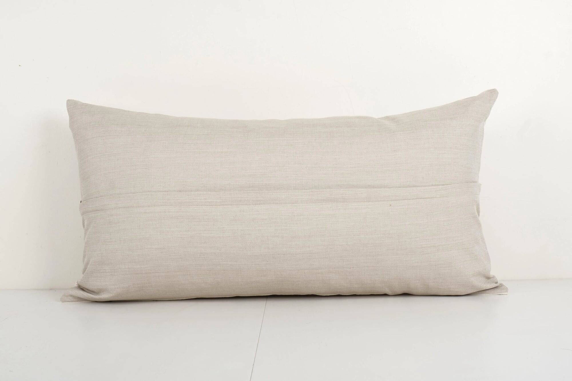 Vintage embroidered cushion cover 46x86 cm
