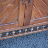 Napoleon III library cabinet or partition cabinet, furniture with beveled display window