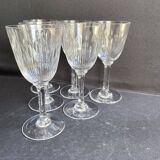 3334 - 6 Baccarat aperitif glasses, Corneille service