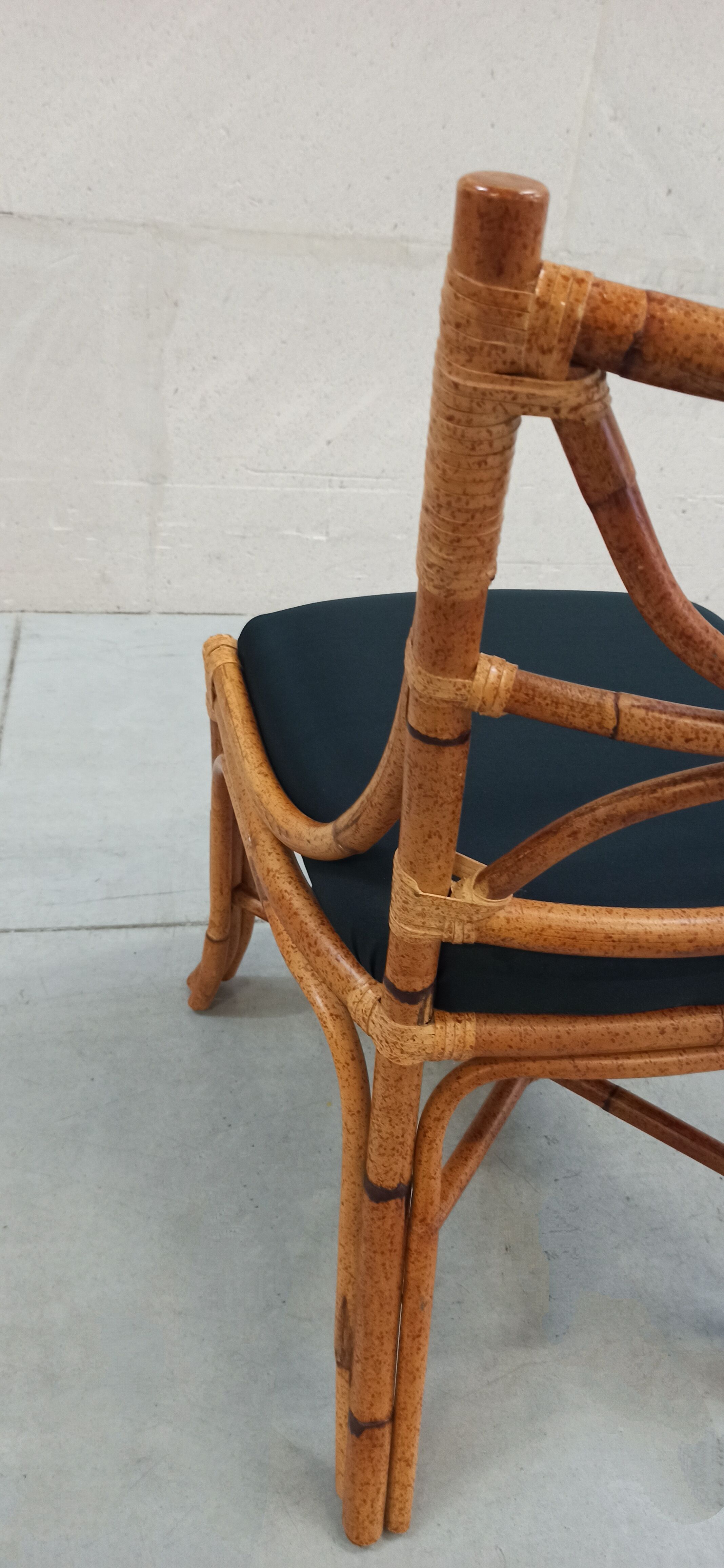 Chaise en bambou Roche Bobois 80's
