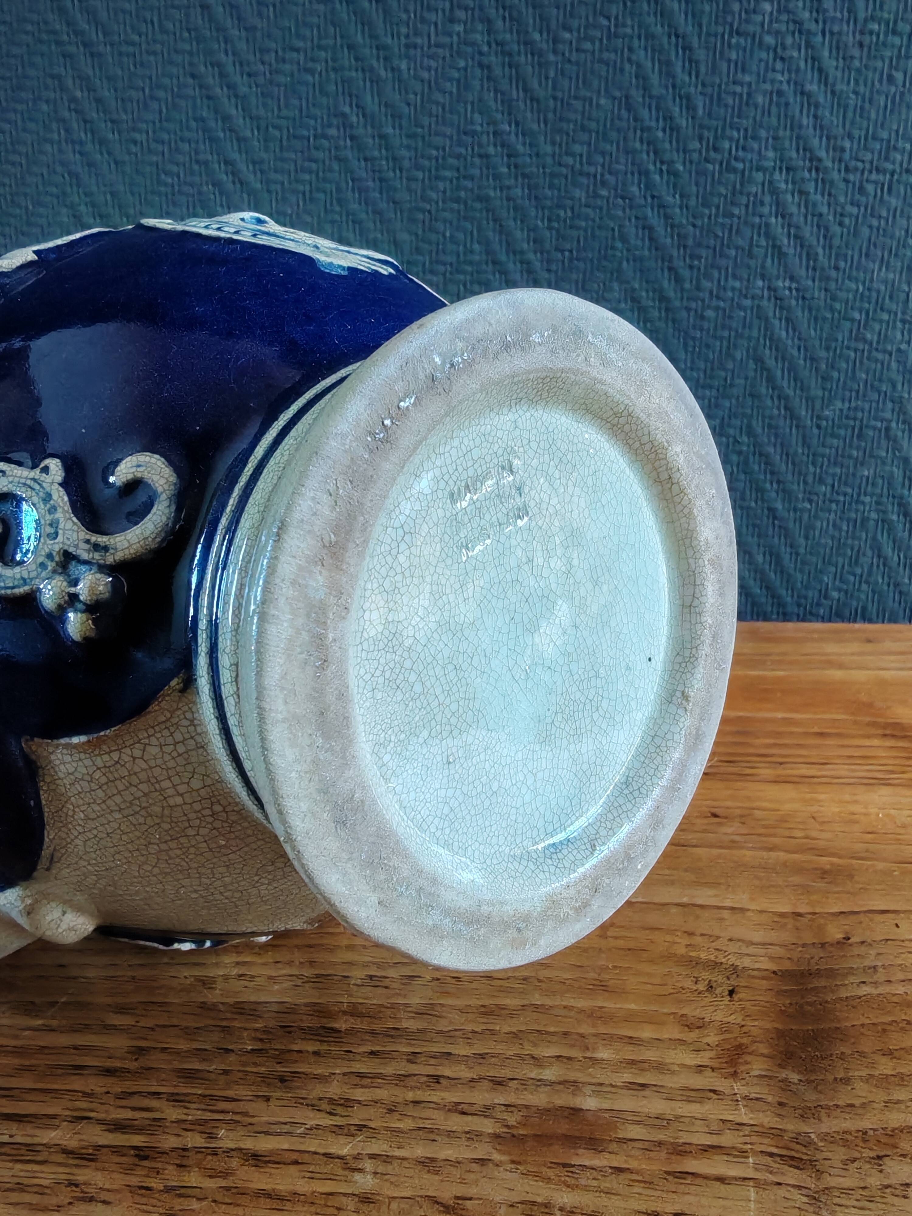 Old Stoneware Wine Jug from Westerwald, Germany