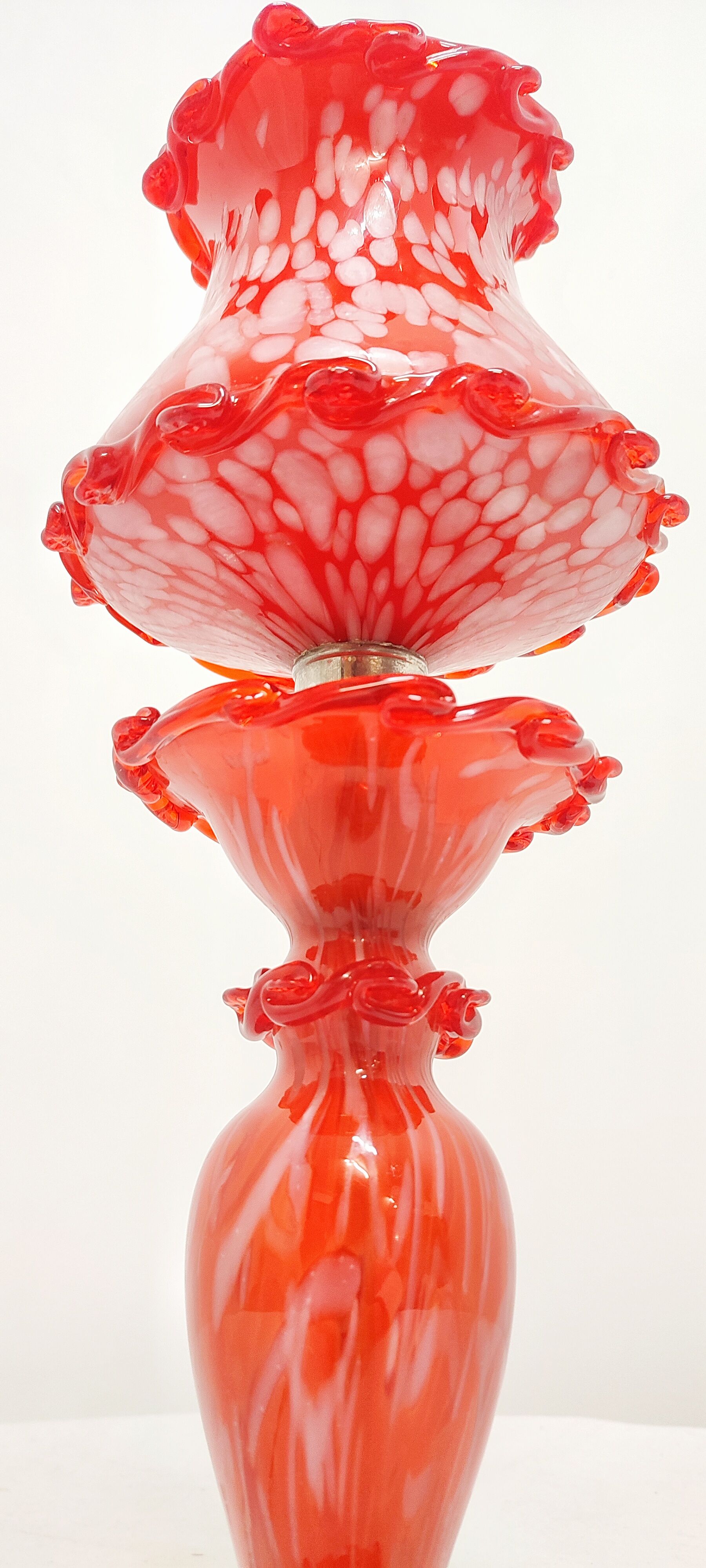 Murano glass table lamp. Italy, 1980