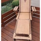 Rattan lounge chair