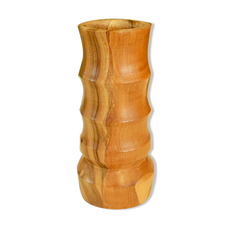 Vintage wooden candle holder